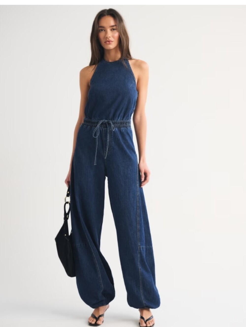 NWT Abercrombie and Fitch Denim Halter